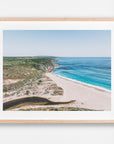 Wilyabrup, Margaret River Region, WA. Aerial photography print by Salty Wings in a Raw Oak Deep Set Frame, landscape (SW2267)