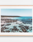 Redgate, Margaret River Region, WA. Aerial photography print by Salty Wings in a Raw Oak Deep Set Frame, landscape (SW2269)