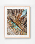Wyadup, Yallingup, Margaret River Region, WA. Aerial photography print by Salty Wings in a Raw Oak Deep Set Frame, portrait (SW2430)