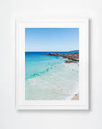 Smiths Beach, Yallingup, Margaret River Region, WA. Aerial photography print by Salty Wings in a white Classic Frame, portrait (SW2447)