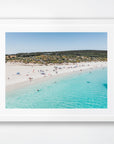 Smiths Beach, Yallingup, Margaret River Region, WA. Aerial photography print by Salty Wings in a white Classic Frame, landscape (SW2453)