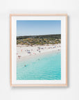 Smiths Beach, Yallingup, Margaret River Region, WA. Aerial photography print by Salty Wings in a Raw Oak Deep Set Frame, portrait (SW2453)