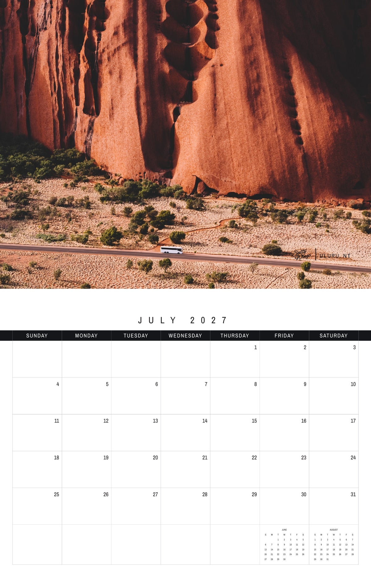 2027 Wall Calendar - Australia Edition