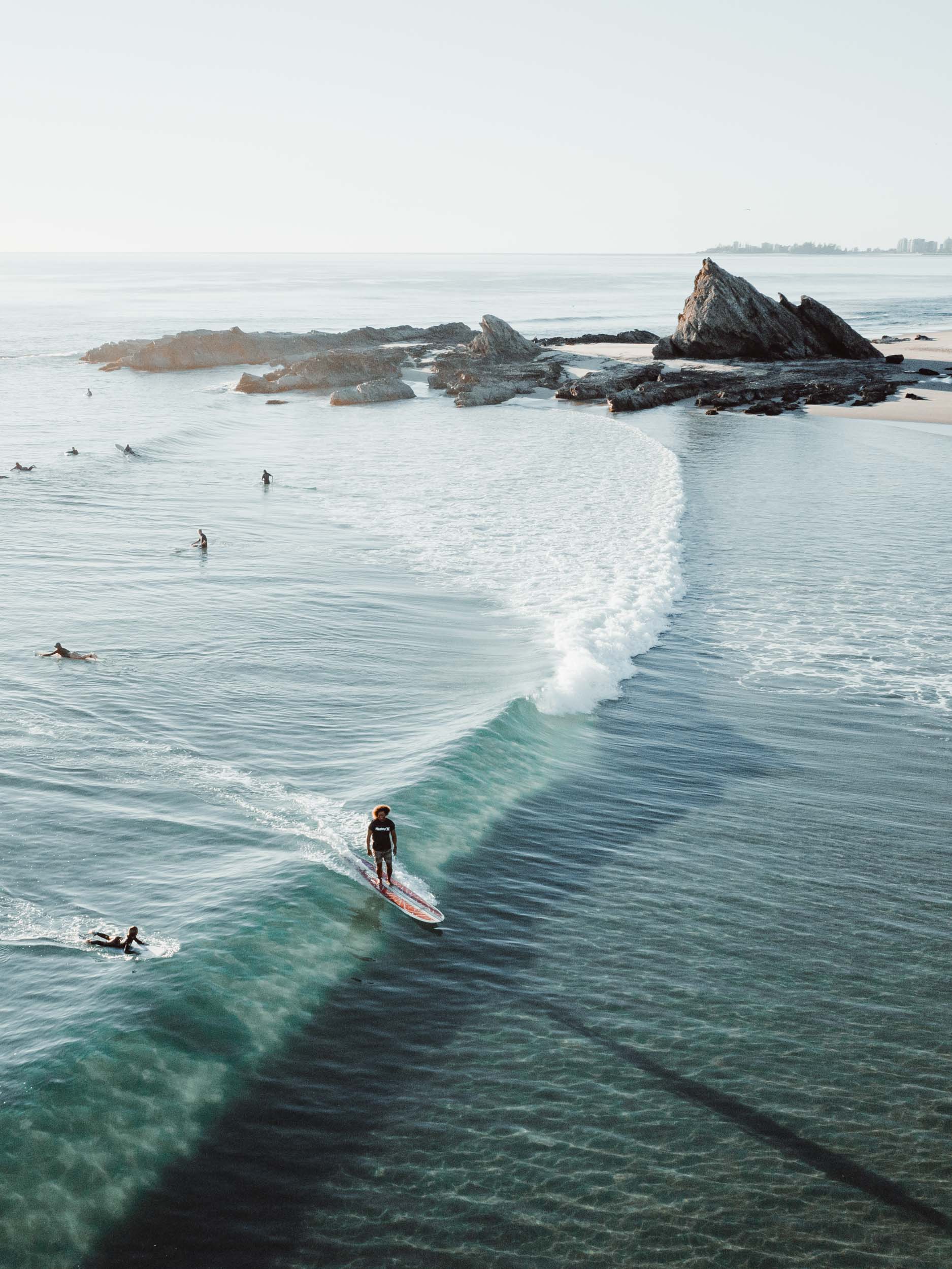 In Stock - SW1331  - Currumbin Alley - 120cm x 90cm / Fine Art Paper - Classic Frame / White / Portrait