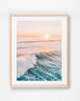 Yallingup, Margaret River Region, WA. Aerial photography print by Salty Wings in a Raw Oak Deep Set Frame, portrait (SW2263)