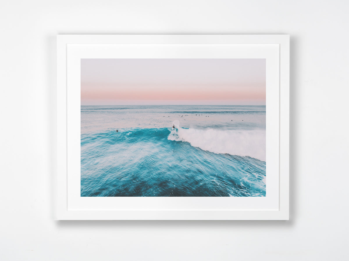 Margaret River, Margaret River Region, WA. Aerial photography print by Salty Wings in a white Classic Frame, landscape (SW2264)