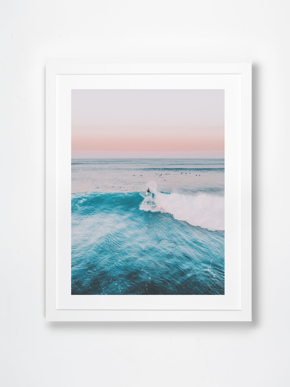 Margaret River, Margaret River Region, WA. Aerial photography print by Salty Wings in a white Classic Frame, portrait (SW2264)