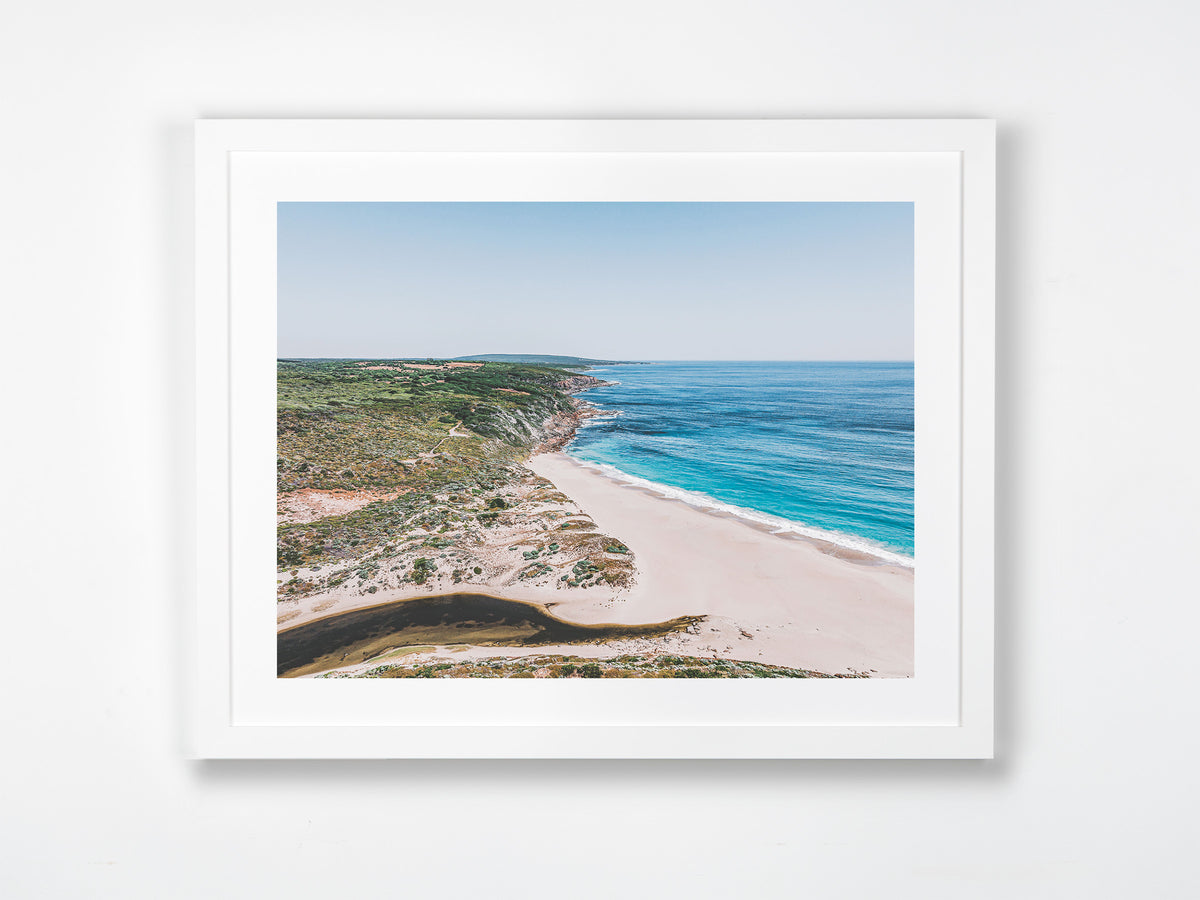 Wilyabrup, Margaret River Region, WA. Aerial photography print by Salty Wings in a white Classic Frame, landscape (SW2267)