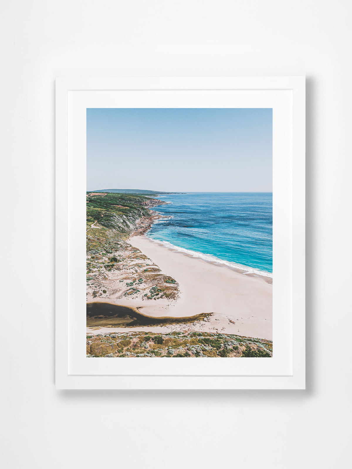 Wilyabrup, Margaret River Region, WA. Aerial photography print by Salty Wings in a white Classic Frame, portrait (SW2267)