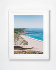 Wilyabrup, Margaret River Region, WA. Aerial photography print by Salty Wings in a white Classic Frame, portrait (SW2267)