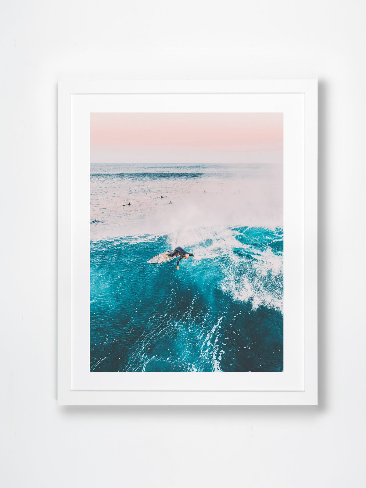 Margaret River, Margaret River Region, WA. Aerial photography print by Salty Wings in a white Classic Frame, portrait (SW2268)