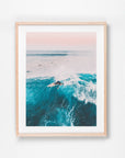 Margaret River, Margaret River Region, WA. Aerial photography print by Salty Wings in a Raw Oak Deep Set Frame, portrait (SW2268)