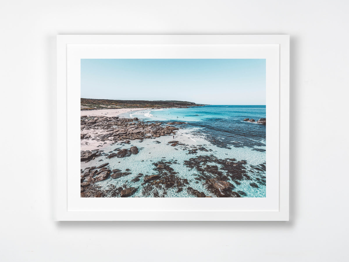 Redgate, Margaret River Region, WA. Aerial photography print by Salty Wings in a white Classic Frame, landscape (SW2269)