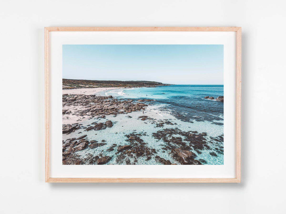 Redgate, Margaret River Region, WA. Aerial photography print by Salty Wings in a Raw Oak Deep Set Frame, landscape (SW2269)
