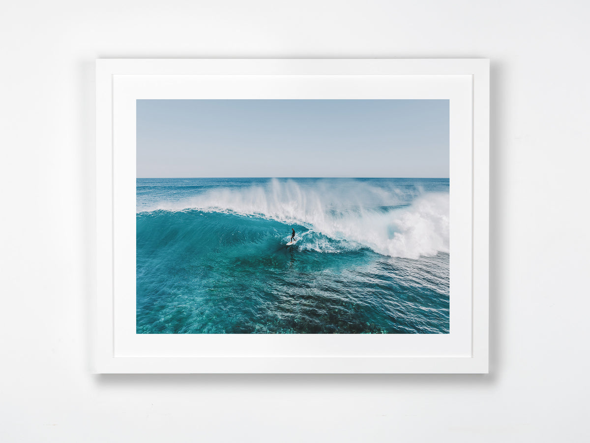 Margaret River, Margaret River Region, WA. Aerial photography print by Salty Wings in a white Classic Frame, landscape (SW2271)