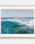 Margaret River, Margaret River Region, WA. Aerial photography print by Salty Wings in a Raw Oak Deep Set Frame, landscape (SW2271)