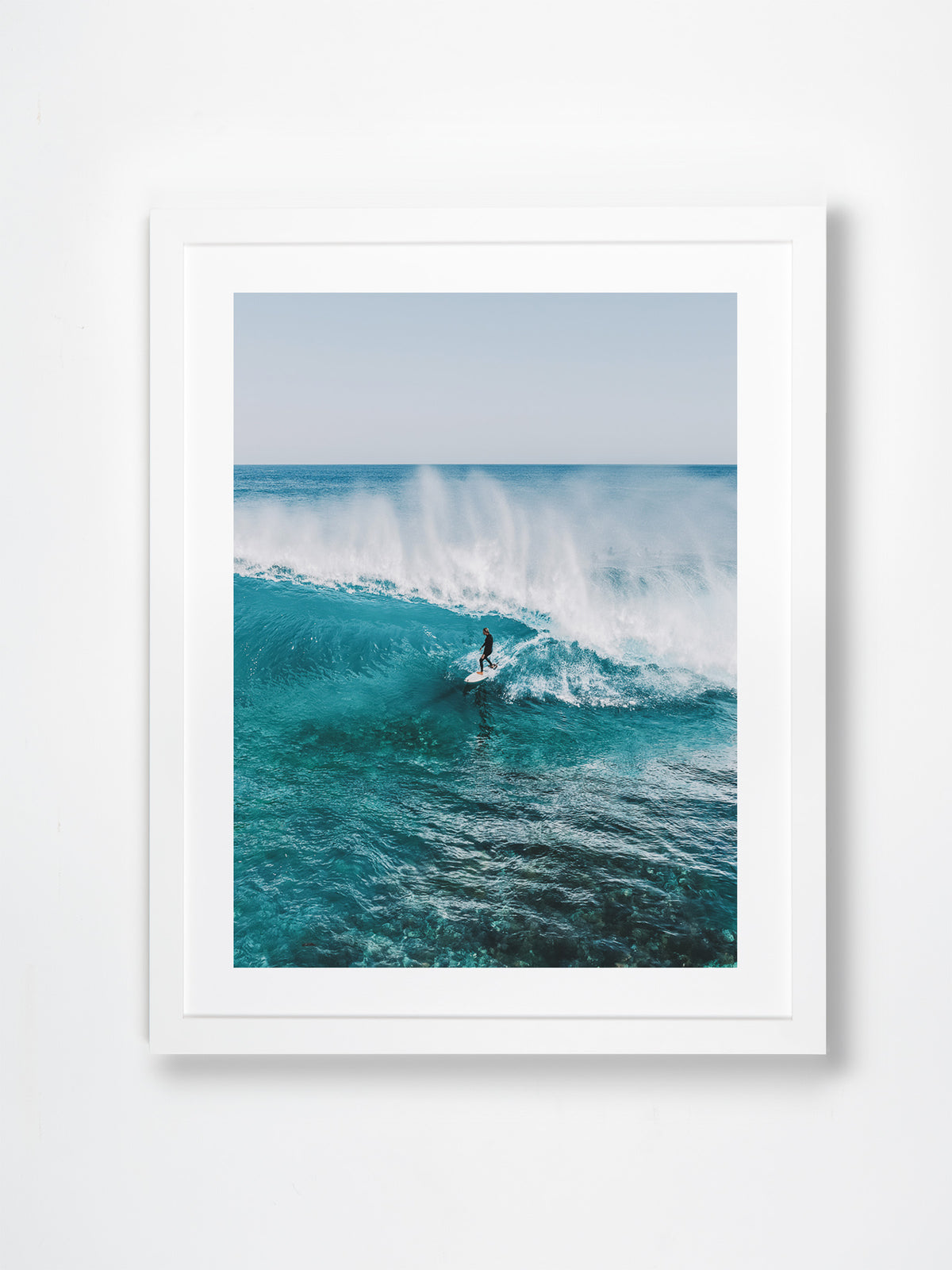 Margaret River, Margaret River Region, WA. Aerial photography print by Salty Wings in a white Classic Frame, portrait (SW2271)