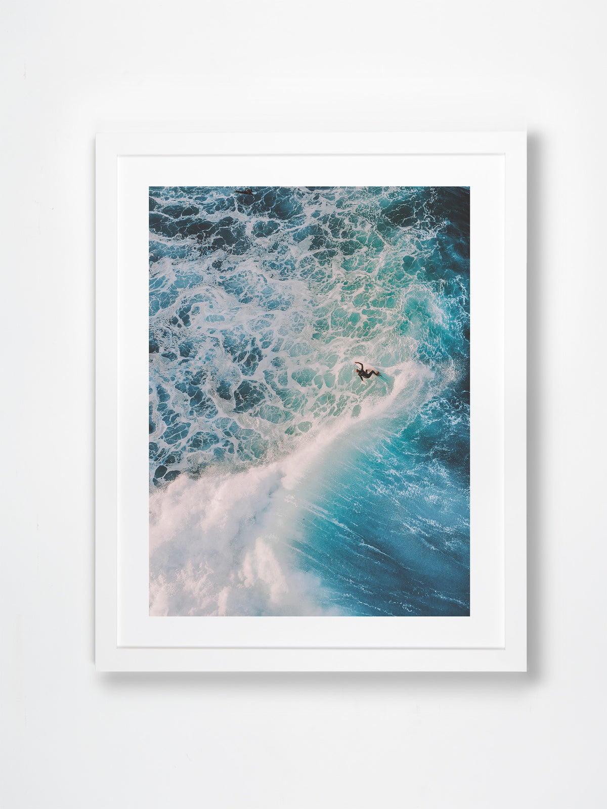 Margaret River, Margaret River Region, WA. Aerial photography print by Salty Wings in a white Classic Frame, portrait (SW2272)