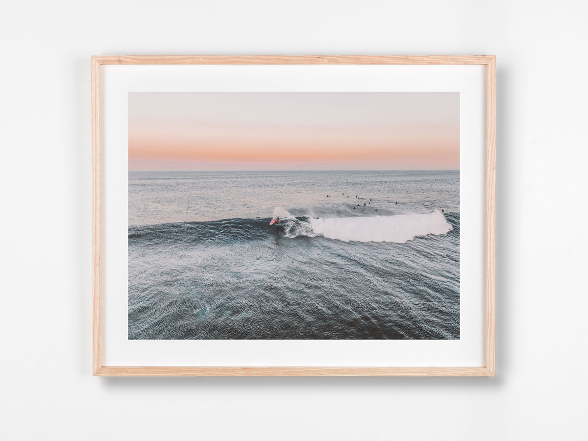 Margaret River, Margaret River Region, WA. Aerial photography print by Salty Wings in a Raw Oak Deep Set Frame, landscape (SW2273)