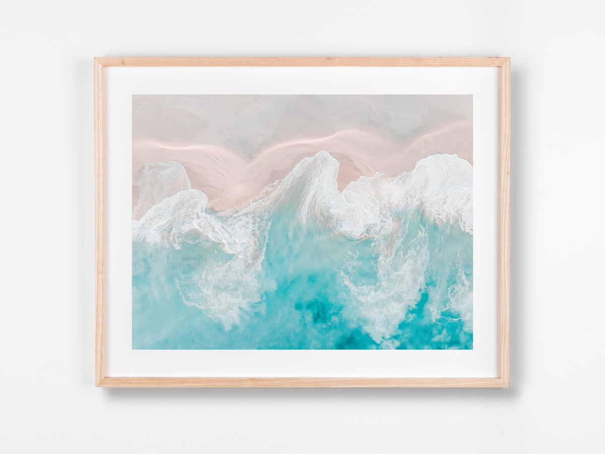 Wilyabrup, Margaret River Region, WA. Aerial photography print by Salty Wings in a Raw Oak Deep Set Frame, landscape (SW2333)