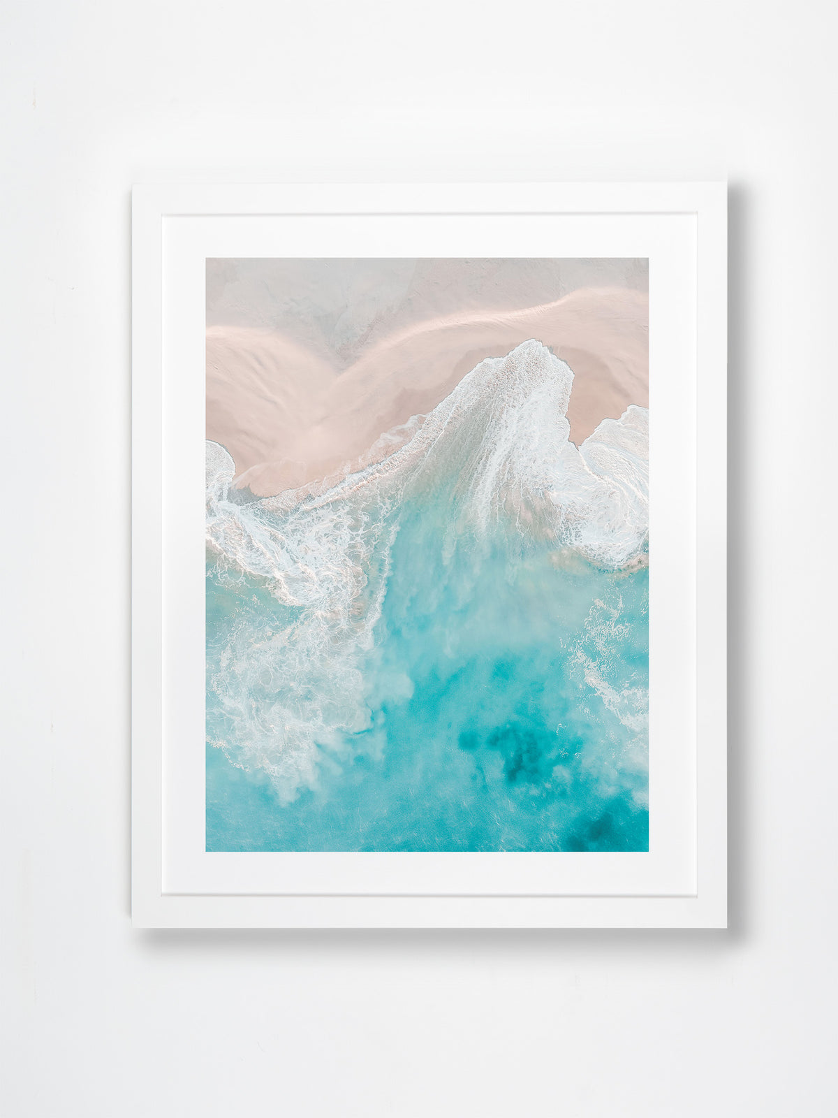 Wilyabrup, Margaret River Region, WA. Aerial photography print by Salty Wings in a white Classic Frame, portrait (SW2333)