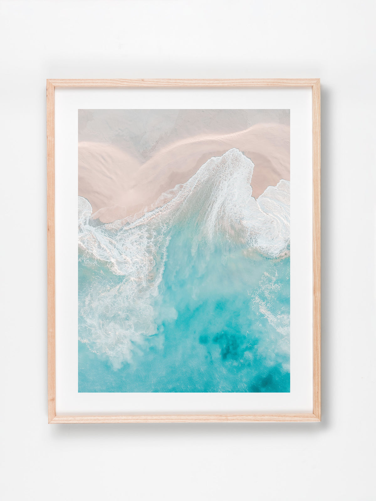Wilyabrup, Margaret River Region, WA. Aerial photography print by Salty Wings in a Raw Oak Deep Set Frame, portrait (SW2333)