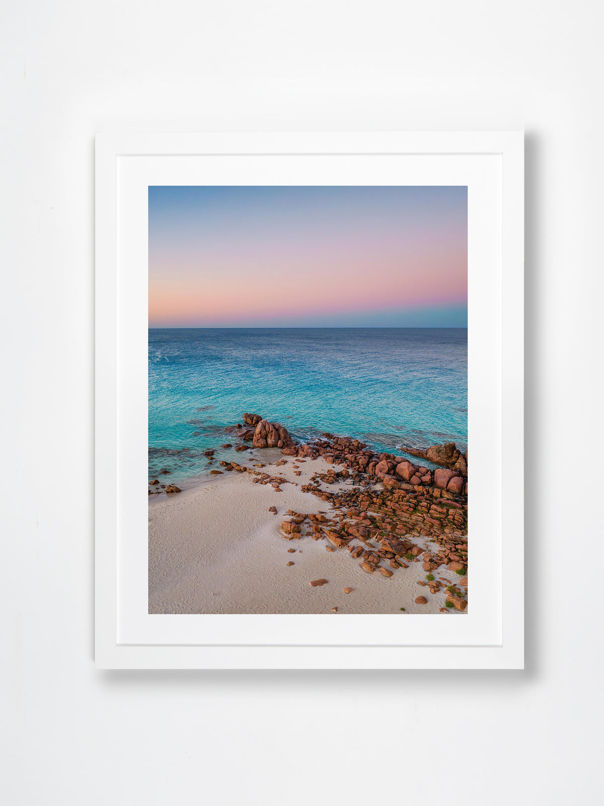 Point Piquet, Margaret River Region, WA. Aerial photography print by Salty Wings in a white Classic Frame, portrait (SW2341)