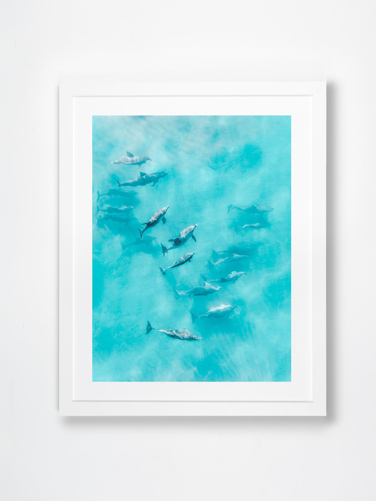 Byron Bay, Northern Rivers, NSW. Aerial photography print by Salty Wings in a white Classic Frame, portrait (SW2355)