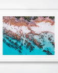 Meelup, Margaret River Region, WA. Aerial photography print by Salty Wings in a white Classic Frame, landscape (SW2385)