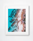 Meelup, Margaret River Region, WA. Aerial photography print by Salty Wings in a white Classic Frame, portrait (SW2385)