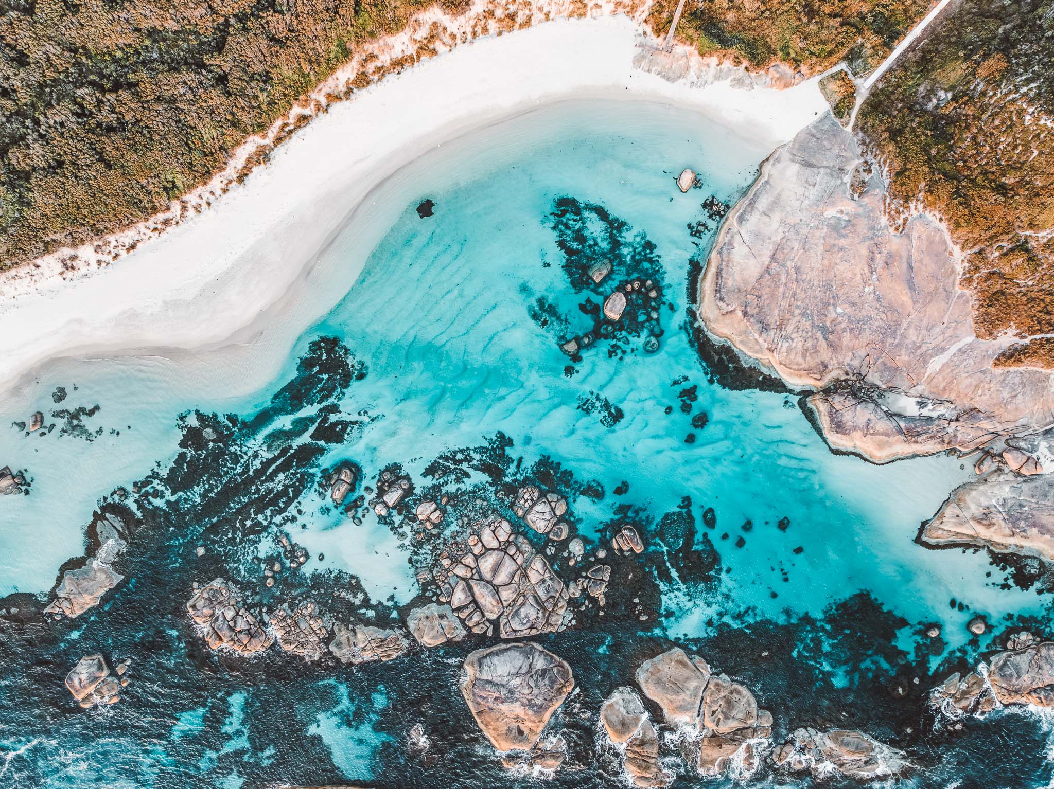 Greens Pool Aerial Print | Salty Wings