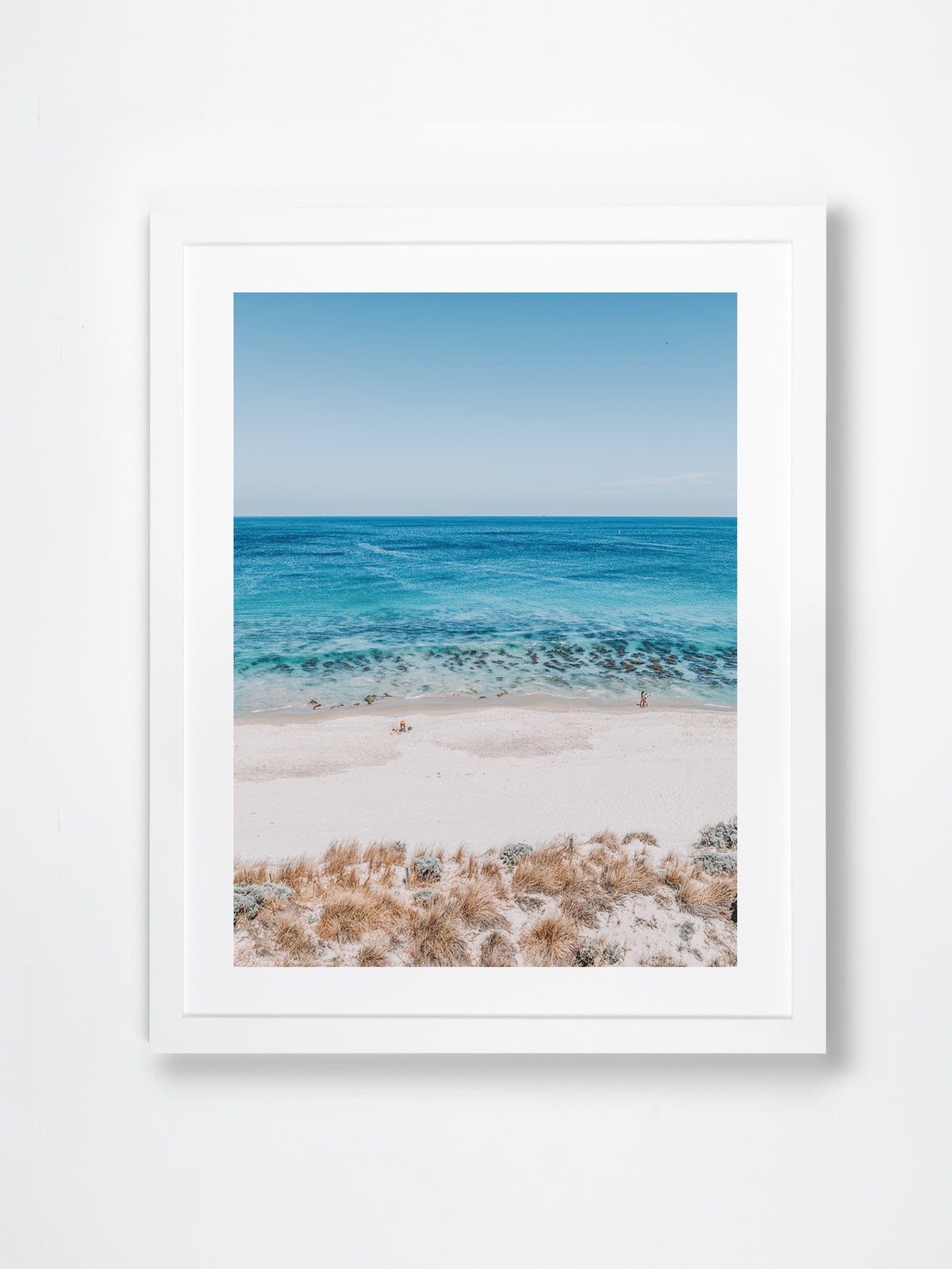 Swanbourne, Perth, WA. Aerial photography print by Salty Wings in a white Classic Frame, portrait (SW2414)