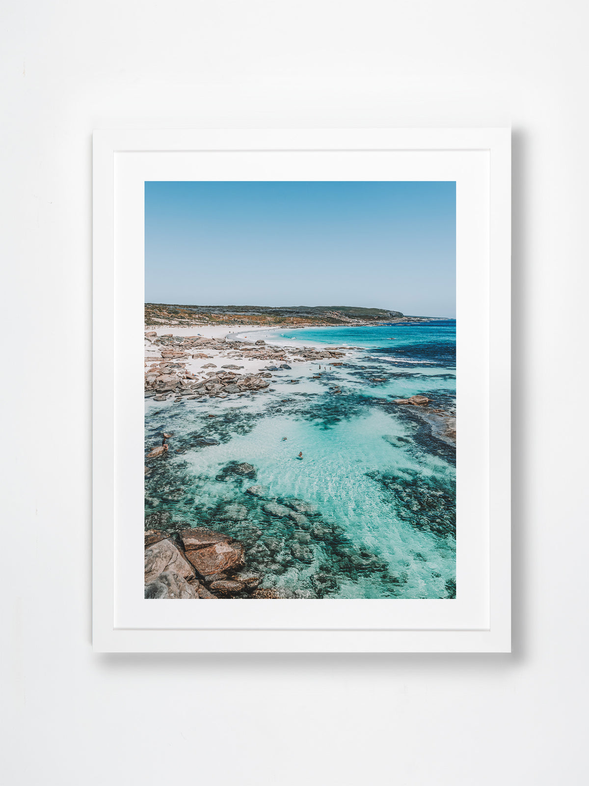 Redgate, Margaret River Region, WA. Aerial photography print by Salty Wings in a white Classic Frame, portrait (SW2416)