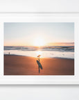 Byron Bay, Northern Rivers, NSW. Aerial photography print by Salty Wings in a white Classic Frame, landscape (SW2419)
