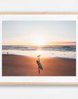 Byron Bay, Northern Rivers, NSW. Aerial photography print by Salty Wings in a Raw Oak Deep Set Frame, landscape (SW2419)