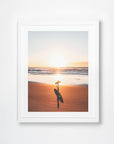 Byron Bay, Northern Rivers, NSW. Aerial photography print by Salty Wings in a white Classic Frame, portrait (SW2419)