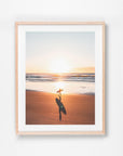 Byron Bay, Northern Rivers, NSW. Aerial photography print by Salty Wings in a Raw Oak Deep Set Frame, portrait (SW2419)