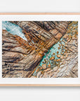 Wyadup, Yallingup, Margaret River Region, WA. Aerial photography print by Salty Wings in a Raw Oak Deep Set Frame, landscape (SW2430)