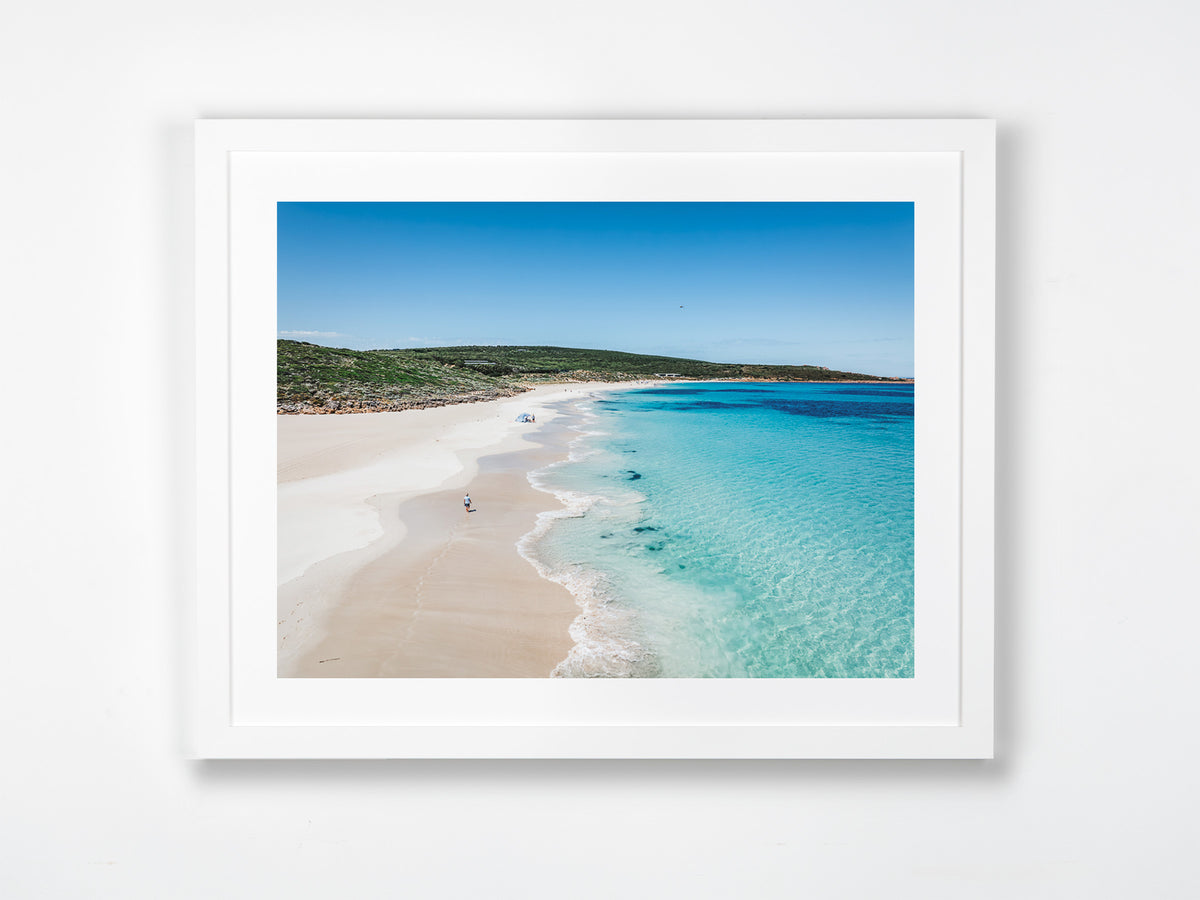 Smiths Beach, Yallingup, Margaret River Region, WA. Aerial photography print by Salty Wings in a white Classic Frame, landscape (SW2431)