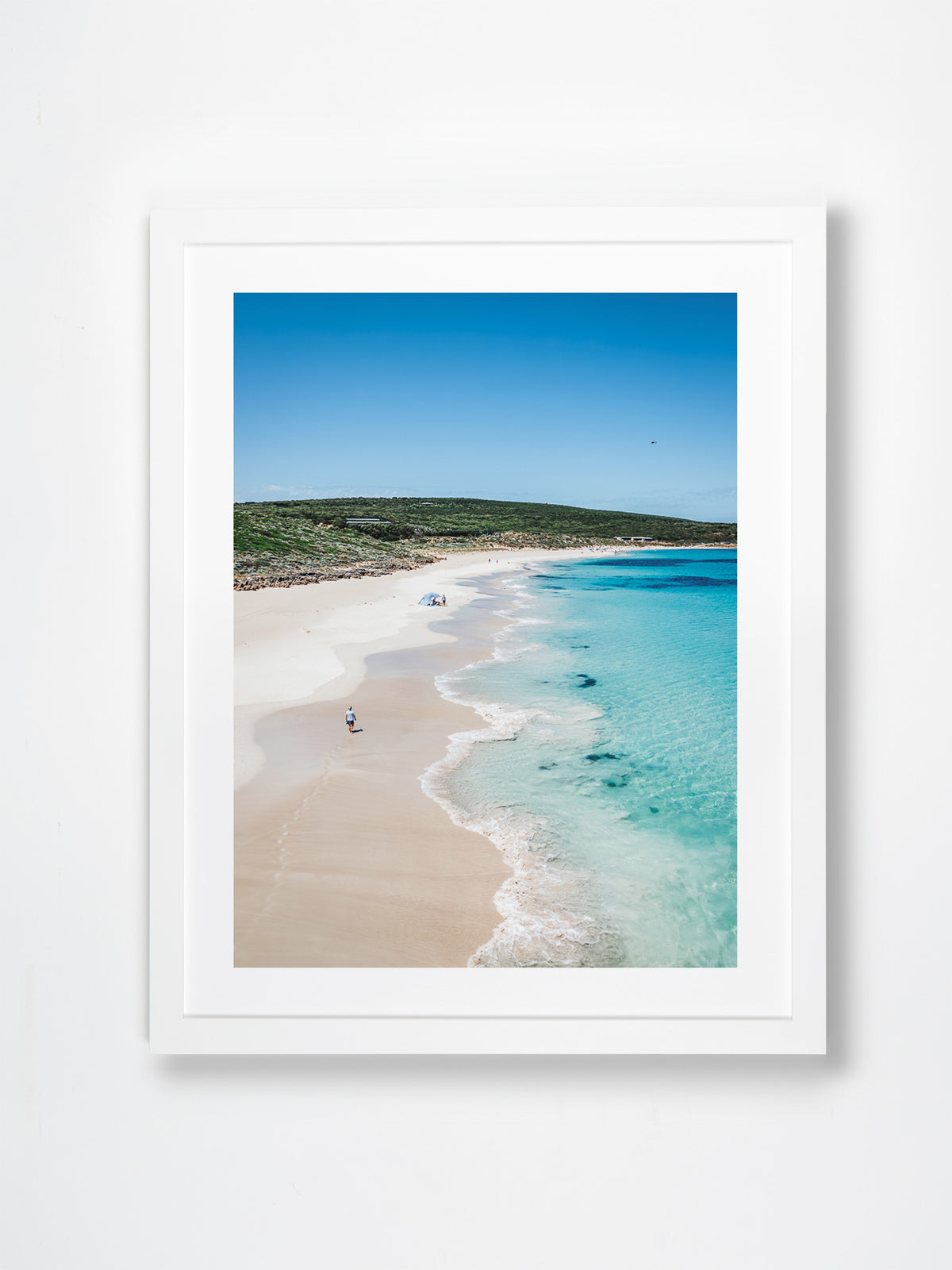 Smiths Beach, Yallingup, Margaret River Region, WA. Aerial photography print by Salty Wings in a white Classic Frame, portrait (SW2431)