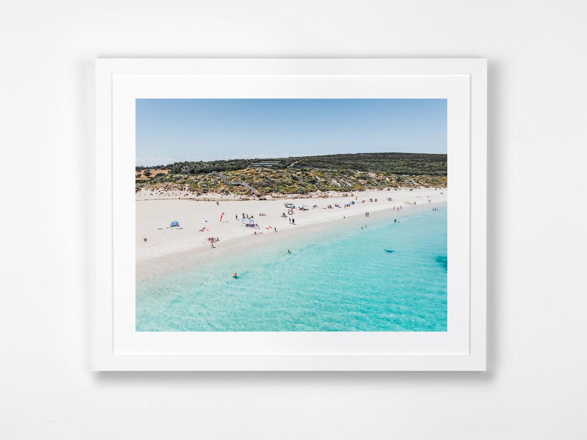 Smiths Beach, Yallingup, Margaret River Region, WA. Aerial photography print by Salty Wings in a white Classic Frame, landscape (SW2453)