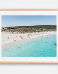 Smiths Beach, Yallingup, Margaret River Region, WA. Aerial photography print by Salty Wings in a Raw Oak Deep Set Frame, landscape (SW2453)
