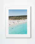 Smiths Beach, Yallingup, Margaret River Region, WA. Aerial photography print by Salty Wings in a white Classic Frame, portrait (SW2453)