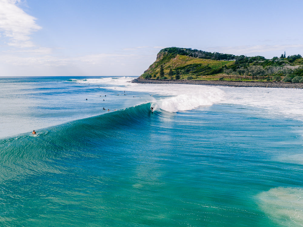Lennox Point surf aerial photography print — Salty Wings