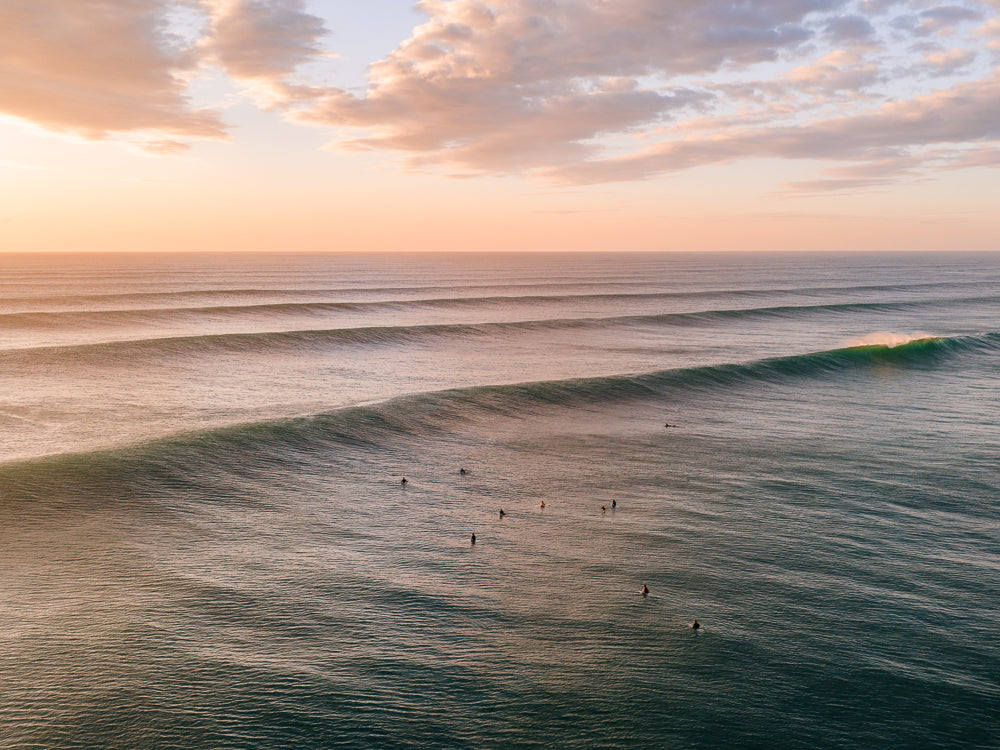 Lennox Head sunrise aerial photography print — Salty Wings