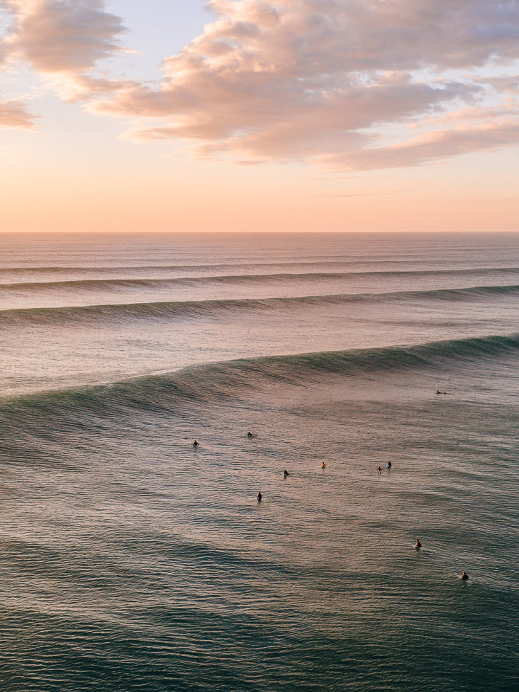 Lennox Head sunrise aerial photography print — Salty Wings
