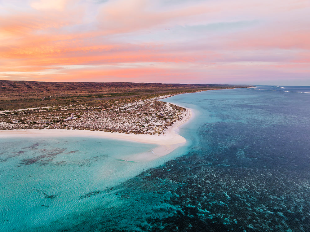 Turquoise Bay aerial photography print — Salty Wings