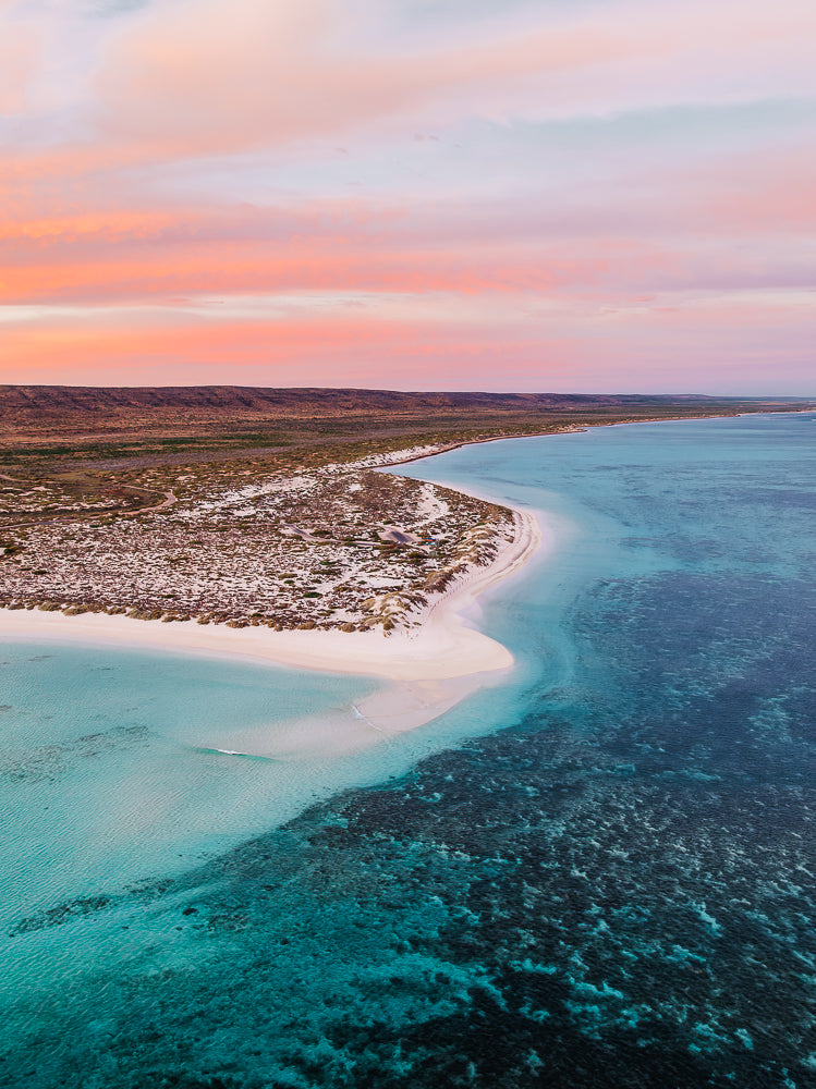 Turquoise Bay aerial photography print — Salty Wings