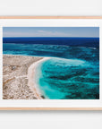 Exmouth, WA. Aerial photography print by Salty Wings in a Raw Oak Deep Set Frame, landscape (SW2513)