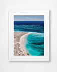 Exmouth, WA. Aerial photography print by Salty Wings in a white Classic Frame, portrait (SW2513)